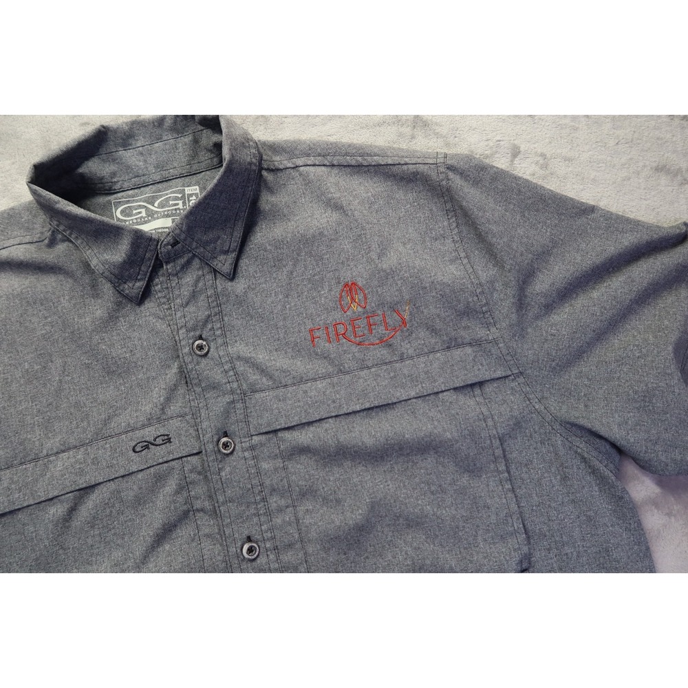 GameGuard Outdoors Gray Button Up Shirt Men's Size‎ XL Firefly